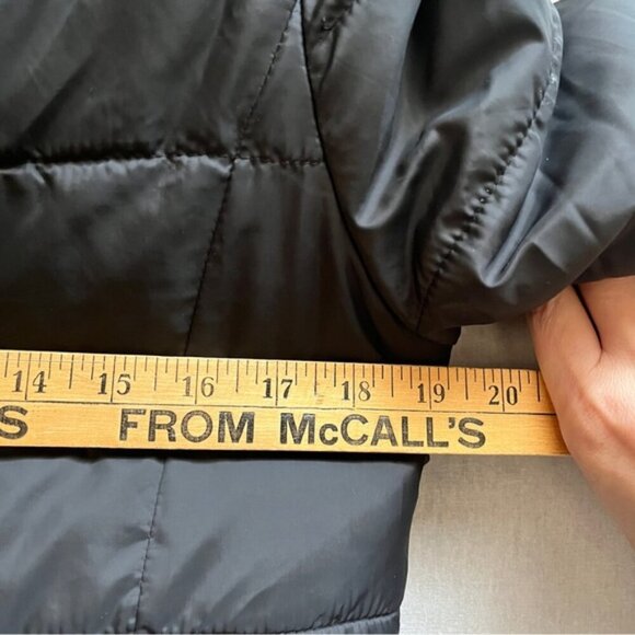 New Balance Sherpa fleece hooded puffer jacket Sz S - Picture 8 of 9